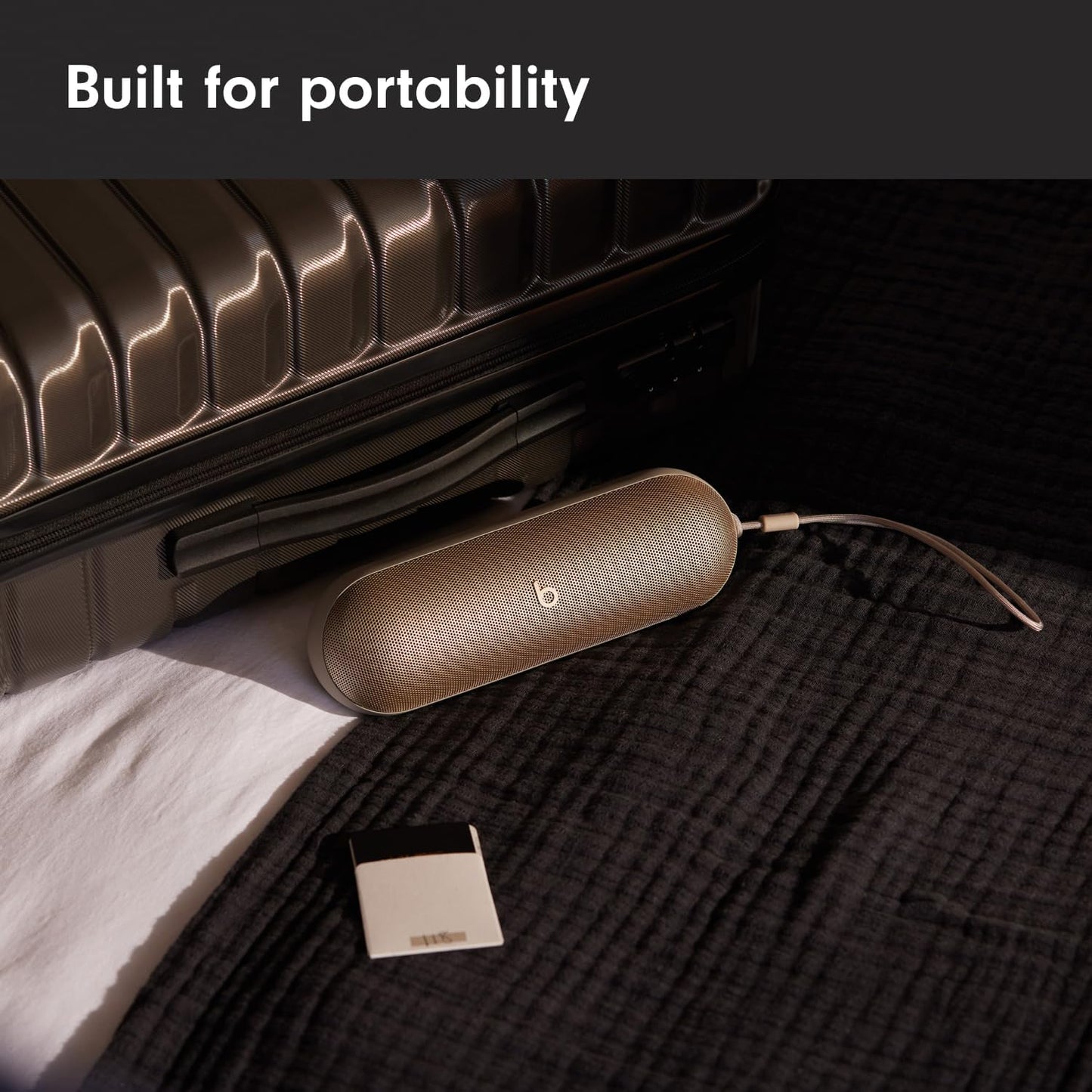 Beats Pill Bluetooth Speaker in a sleek design, ideal for portable music enjoyment on the go