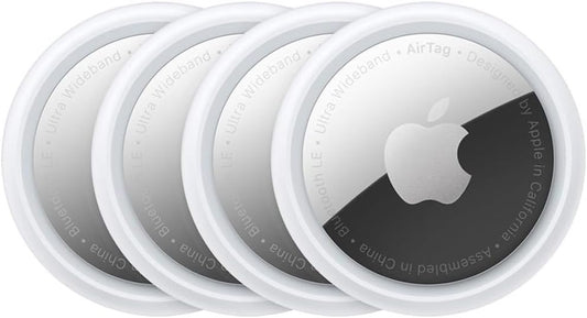 Apple AirTag 4 Pack featuring sleek design for tracking belongings with ease