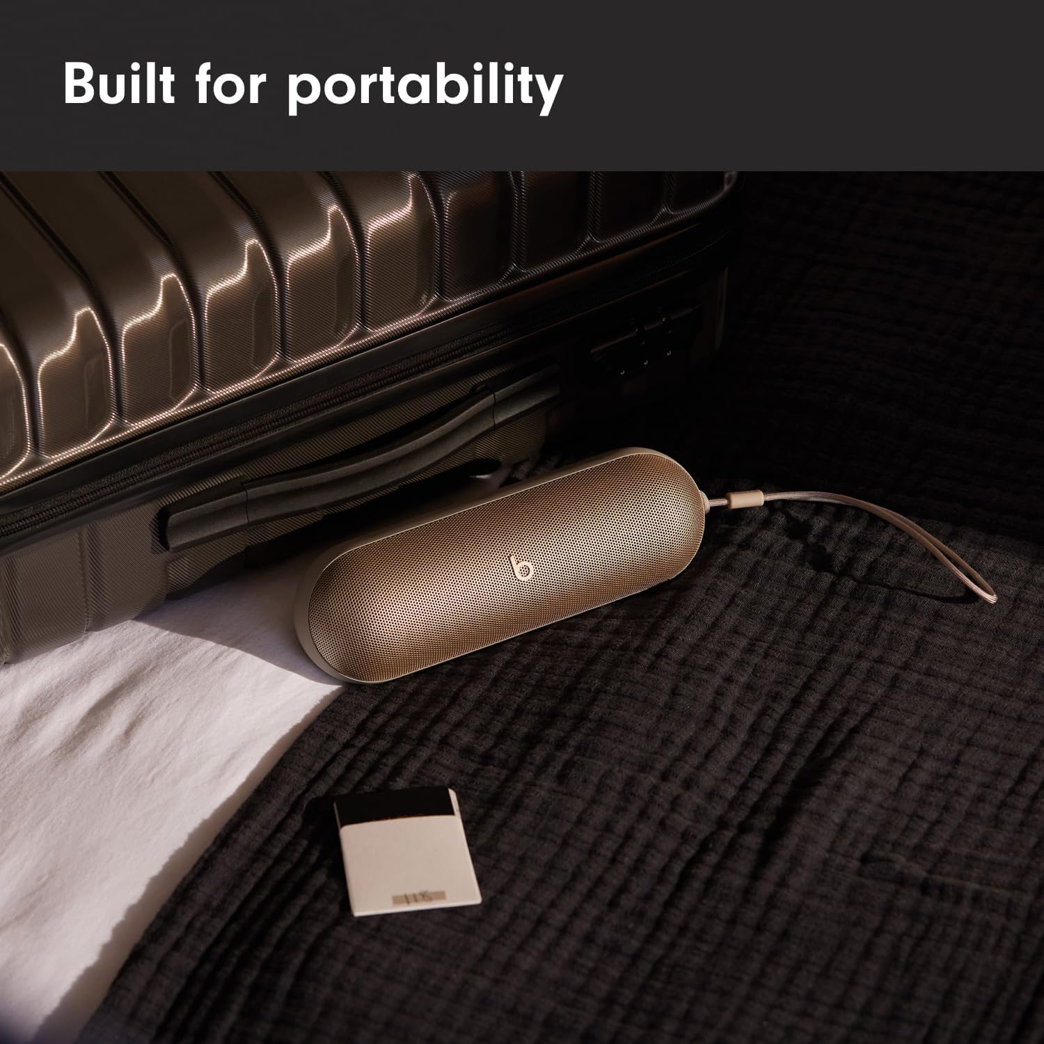Beats Pill Bluetooth Speaker in a sleek design, ideal for portable music enjoyment on the go