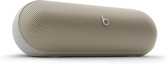 Beats Pill Bluetooth Speaker in Gold with Premium Sound and Portable Design for Music Lovers