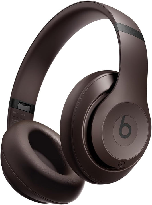 Beats Studio Pro wireless headphones in brown with plush ear cushions and adjustable headband