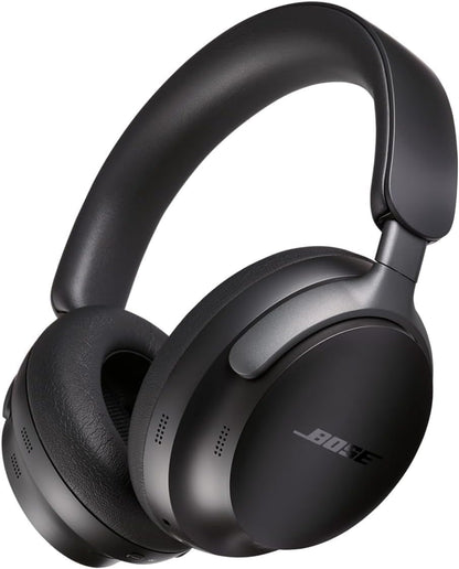 Bose wireless headphones in sleek black design for superior audio quality and comfort