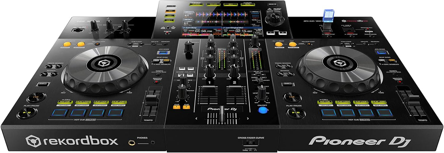 Pioneer DJ XDJ-RR controller with dual jog wheels and multiple controls for professional DJs