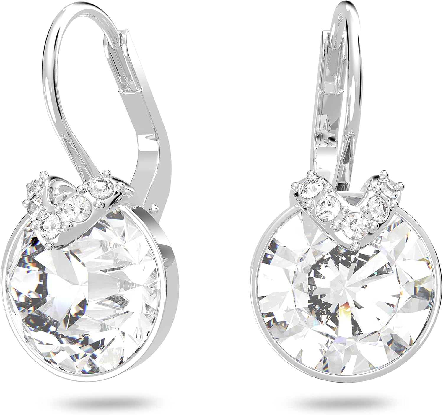 Elegant Swarovski Bella earrings with heart design and sparkling crystals for any occasion